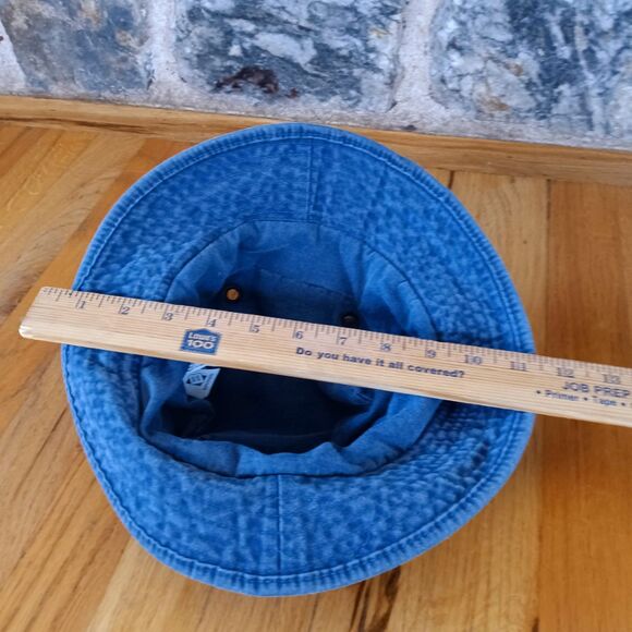 Broner Bucket Fisherman's One Size Faded Denim Snap Brim Sun Shade Cotton - Picture 4 of 5